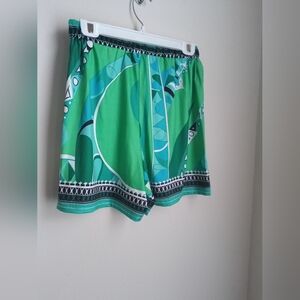 Unbranded Shorts Women S Green Multicolor Patterned Sleepwear Intimate